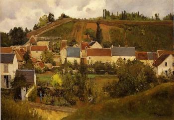 卡米耶 畢沙羅 View of l'Hermitage, Jallais Hills, Pontoise 卡米耶 畢沙羅 View of l'Hermitage, Jallais Hills, Pontoise